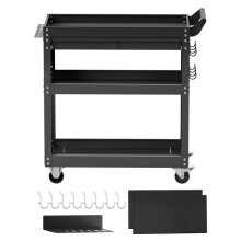Carro de Herramientas - DUOKU - Carrito de Taller Móvil - 4 Niveles - Cajón - Panel Perforado