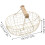 Egg collection basket with wooden handle  Decoration storage camping accessories 3