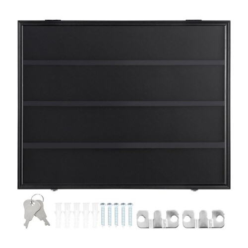 Vitrine para cartões de esporte - DUOKU - ZSK-U2 - 36 polegadas - Proteção UV 98% - Quadro preto fosco