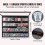 Vitrine para cartões de esporte - DUOKU - ZSK-U2 - 36 polegadas - Proteção UV 98% - Quadro preto fosco 6