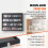 Vitrine para cartões de esporte - DUOKU - ZSK-U2 - 36 polegadas - Proteção UV 98% - Quadro preto fosco 3