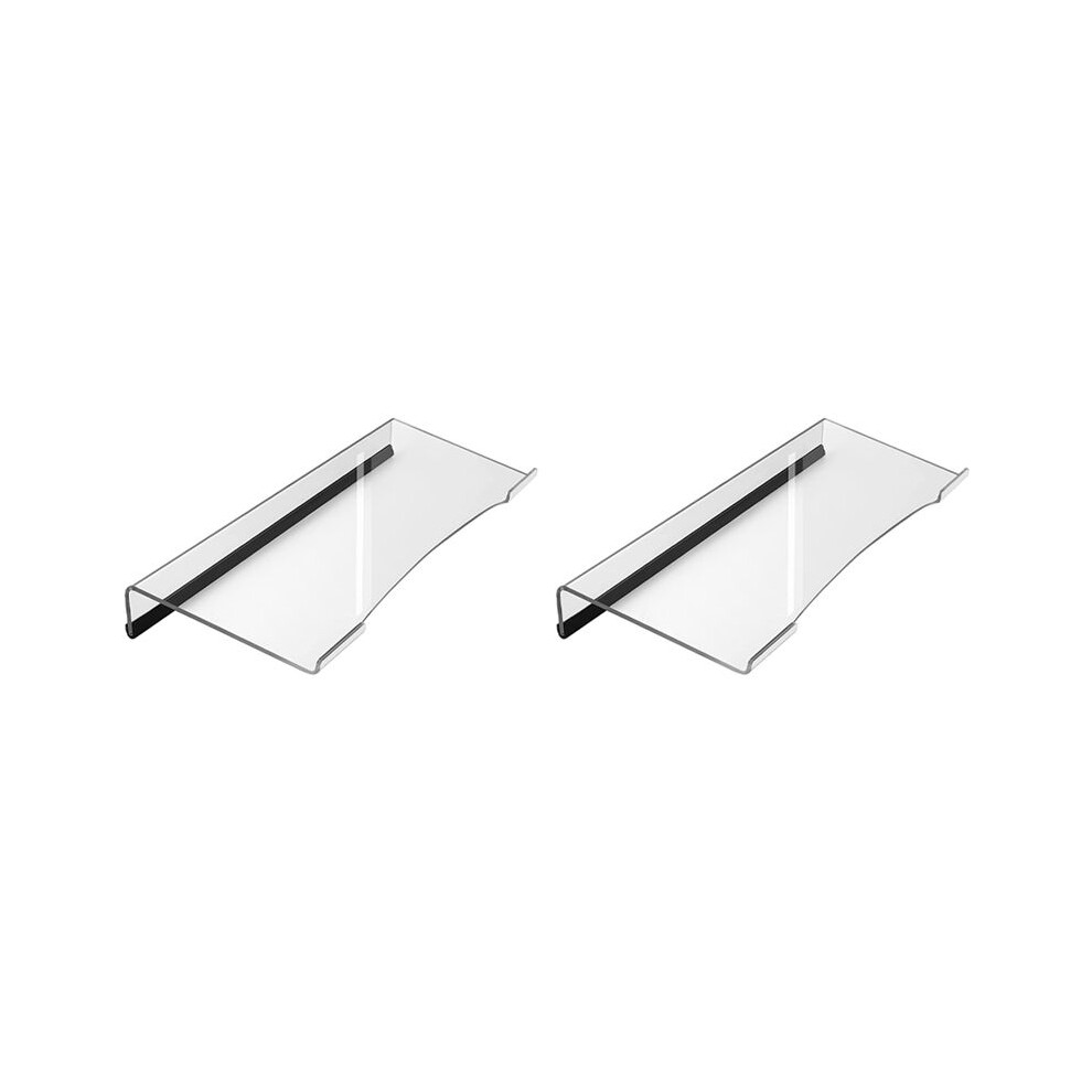 2X Acrylic Keyboard Holder, Tilted Computer Keyboard Holder Clear Keyboard Stand For Ergonomic Typing Office Desk B 6131627738008