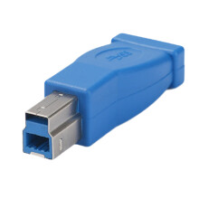 Type C vrouwelijk naar USB B mannelijk adapter USB C-Blauw
