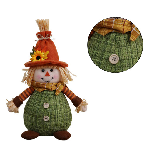 Thanksgiving Vogelverschrikker Figuur Zweedse Pop-Damesmodel