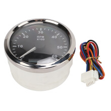 Tacómetro para motor de barco, medidor de RPM digital de 9-32 V CC con retroiluminación ajustable, 7 opciones de color, resistente al agua IP67,
