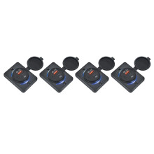 4X Car Charger Socket 18W And QC 3.0 USB Quick Charge Socket Quick Charge 3.0 QC 3.0 for Car Boat Marine Rv Mobile