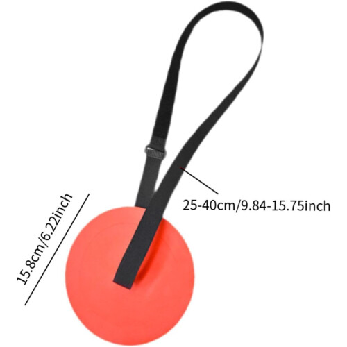 Agility Target with Adjustable Strap for Football Training red 2
