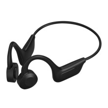 Cuffie a conduzione ossea, Bluetooth 5.3 wireless, ricarica magnetica, qualità del suono eccezionale, leggere e comode, resistenti al sudore per la
