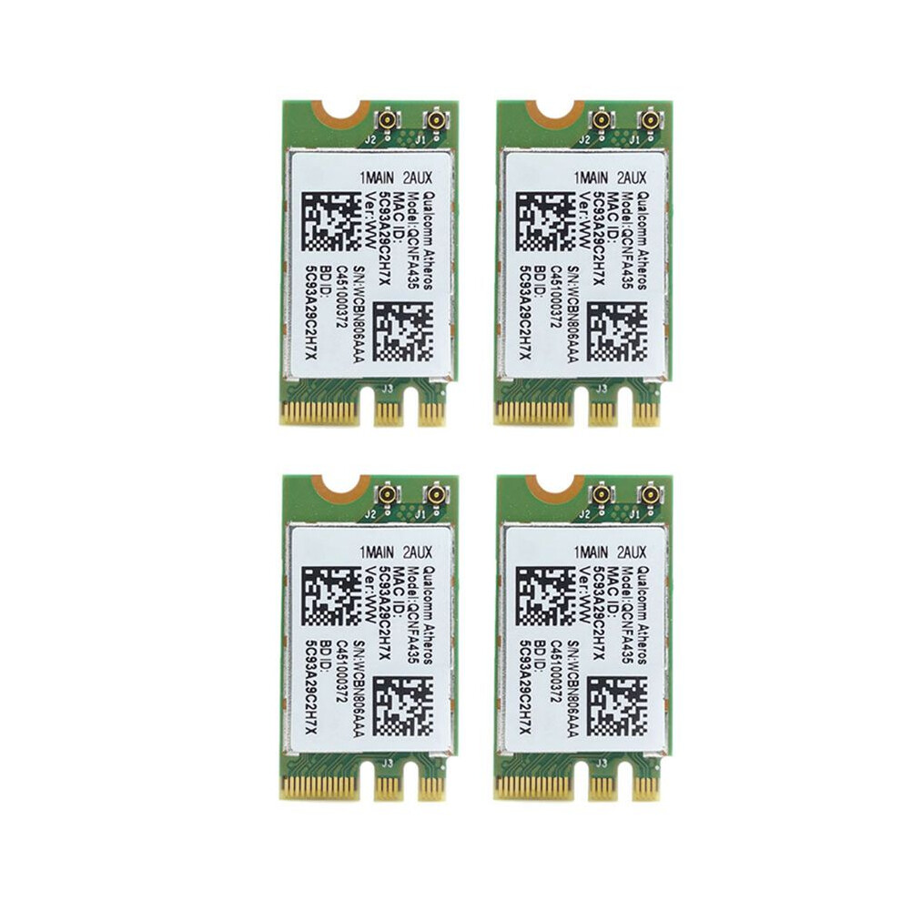 4X Wireless Adapter Card For Qualcomm Atheros Qca9377 Qcnfa435 802.11Ac 2.4G/5G Ngff Wifi Card Bluetooth 4.1 4712880673033