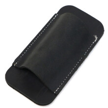 Retro Leather Belt Carrier Bag for , Horizontal, Leather Pocket Knife Sheath for Belts Black Ref: 9733