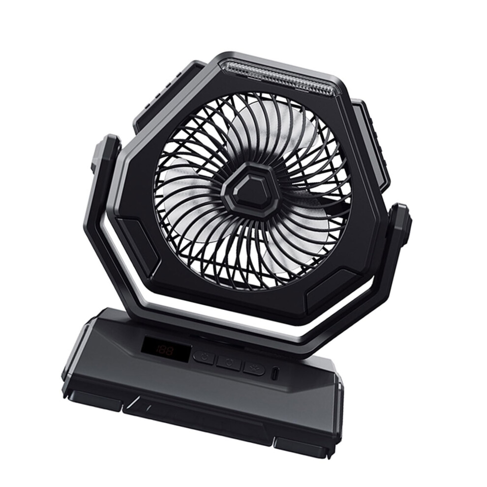 Fan Desktop Fan Rechargeable Usb Fan With Led Quiet Hanging Cooling Fan Light 9426802947755