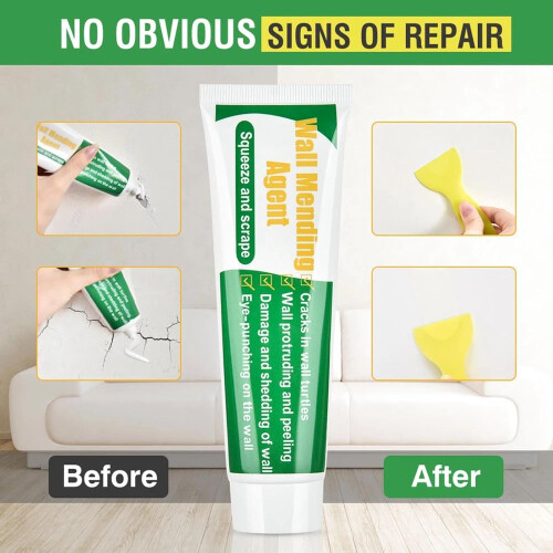 Putty Patch Kit with Pointed Nozzle, Scraper Board, Wall  Cream Ref: 8331 1