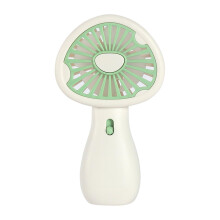 Outdoor USB Charging Handheld Mushroom Small Fan Office Desktop Colorful Light Mini Fan(Green)