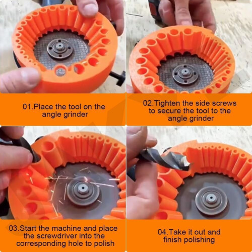 Drill Bit Sharpener,  Power Angle Grinder Attachments, Old Drill Bit Grinder, Handheld for All Bits 2