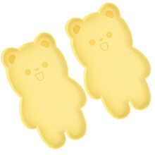 2PCS Pet Silicone Meal Mat with Skidproof Base-Huang Xiaoxiong