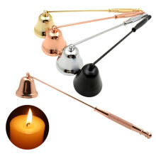 Wick Spoon Candle Douter Safe Tool for Candle Stopper Snuffer Gold 21X3.5cm
