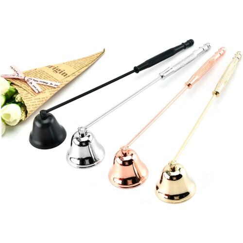 Wick Spoon Candle Douter Safe Tool for Candle Stopper Snuffer Gold 21X3.5cm 1