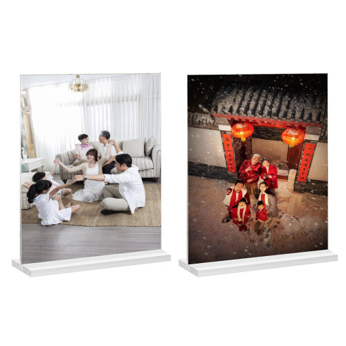 8pcs Acrylic Photo Frame Clear Double Side Display Stand Acrylic 1