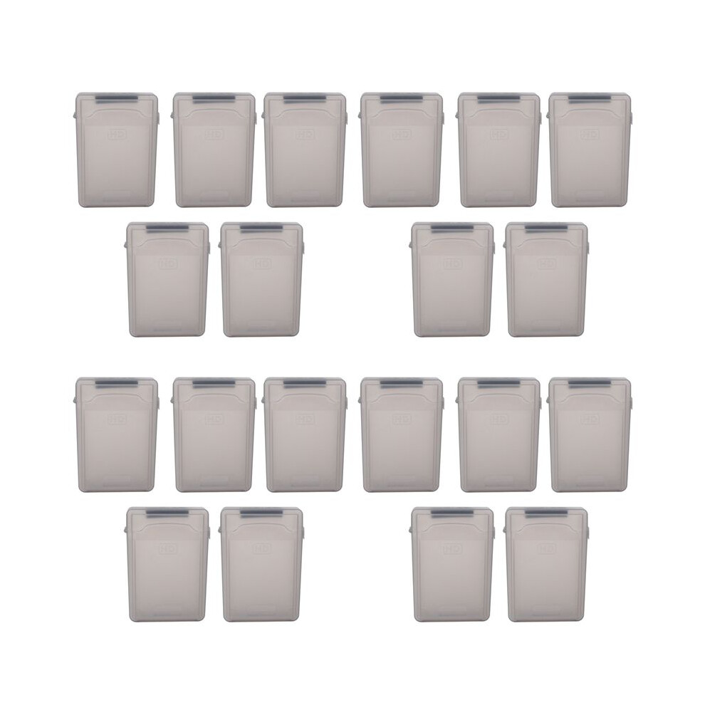 20Pcs 3.5 Inch Ide Sata Hdd Hard Drive Disk Plastic Storage Box Case Enclosure Cover Gray 4713889828028