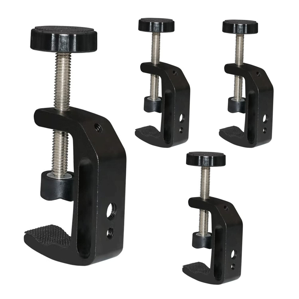Universal Cclamp, Sturdy 1/4 And 3/8 Thread Hole For Desktop Mount Holder 9189345698729