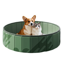 Dog Pool - PVC Foldable Pet Swimming Tub for Dogs and Toddlers | Portable Bathing Pool for Summer Travel and Play