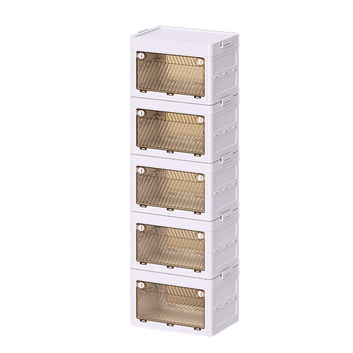 Elegant Folding Armoire Clothes Organizer with-5-Layer M