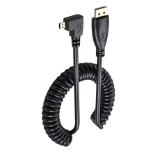 Flexibel aanpassen HDTV-poort 1.4 veer opgerolde kabel-links