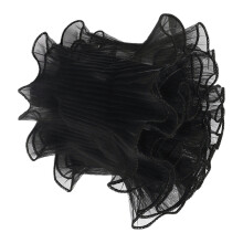 Flower Wrapping Mesh Yarn Fabric Floral Bouquet Wrapping-Black