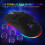 7200DPI USB wired mouse optical gaming honeycomb shell mouse RGB LED backlight WhiteUSB 5