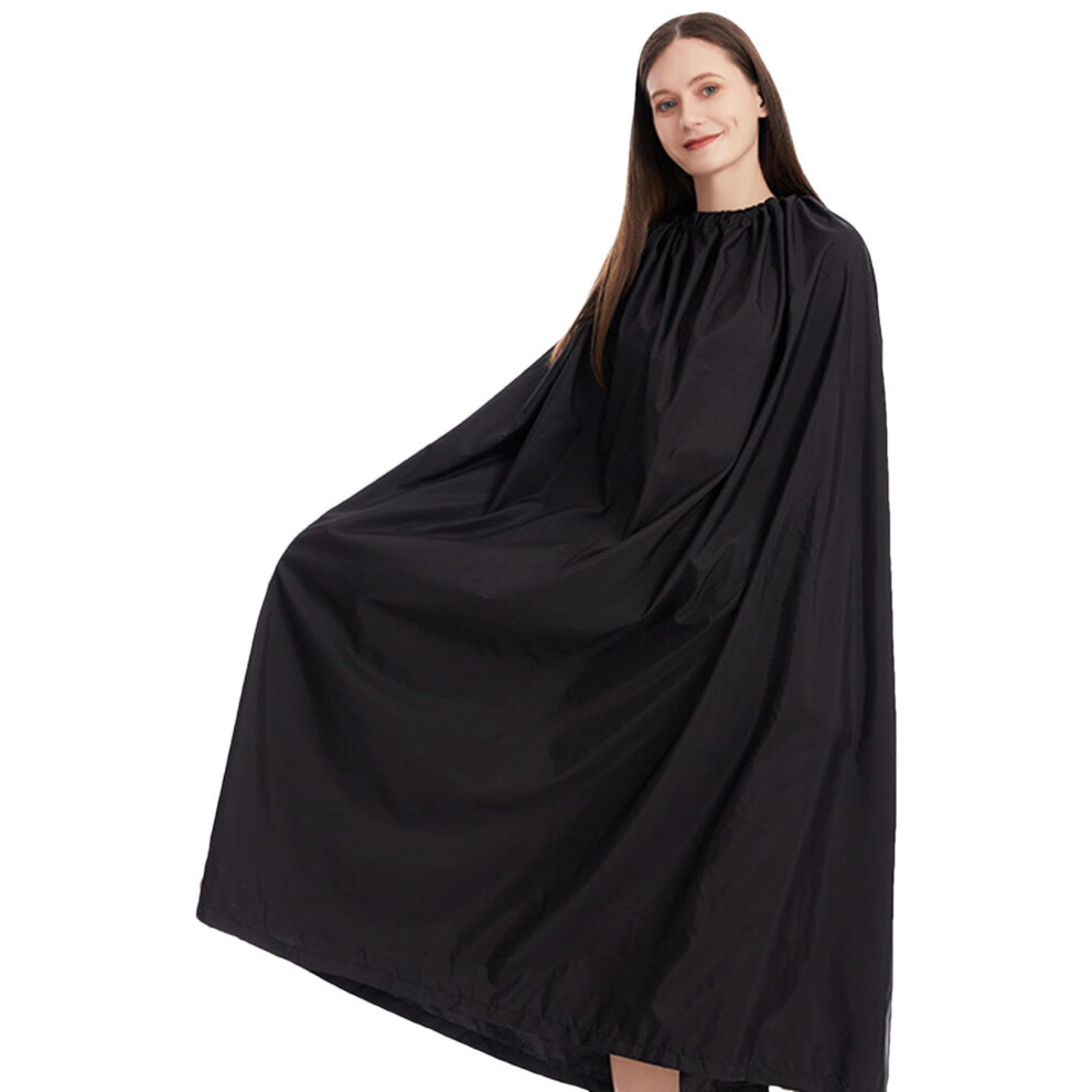 Surf Poncho Wetsuit Wrap With Adjustable Collar 4Ft Privacy Screen Cape Black 9412369450449