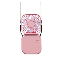 Mini Handheld Fan Hanging Neck Fans Mini Folding USB Fans Mute Power Bank