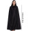 Surf Poncho  Wetsuit Wrap with Adjustable Collar 4ft Privacy Screen Black Cape 4