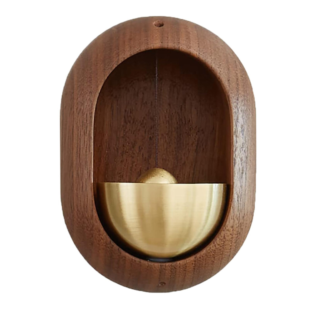 Shopkeeper Bell For Door Opening, Doorbell For Entry, Magnetic Wooden Doorbell (Walnut) 9412369450203