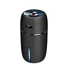 Ultrazvukový mini zvlhčovač, tichý provoz, přenosný difuzér napájený z USB s nastavitelnými režimy mlhy pro držák na kelímky do auta,