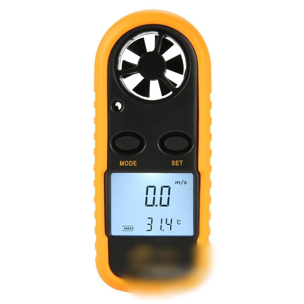 Anemometer Handheld Digital Wind Speed Meter Precision Wind Speed And Temperature Gauge 9365049396073