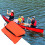 Boat Flotation Device, Inflatable Throw Cushion, Safety Preserver, Red 4