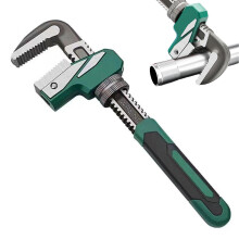 Adjustable wrench with wide jaw width, Rightangle Ftype pipe wrench, Highstrength plumbing wrench