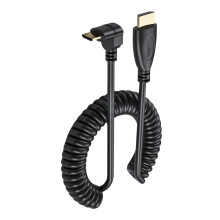 Opgerolde mini-HDMI-compatibele naar HDMI-compatibele-omlaag