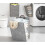2 Pack Collapsible Laundry Hamper with Lid, Wall Hanging Laundry Bag with Sticky Hook 3