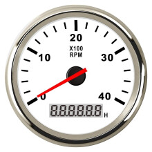 Waterproof Tachometer 4000RPM Tacho Gauge With Red Backlight 85mm 932V Ref: 4130