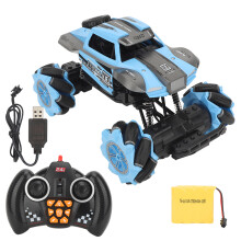 Carrinho de controle remoto infantil com sensor de gestos, veículo acrobático de alta velocidade com rotação de 360, tração nas quatro rodas