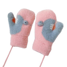 (As show, style 1) Toddlers Kids Warm Winter Full Finger Gloves Baby