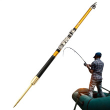Retractable Fishing Rod Adult Fishing Rods Fishing Tackle Travel Fishing Rod Telescopic Fishing Rod for Lake Pond Fishing gold