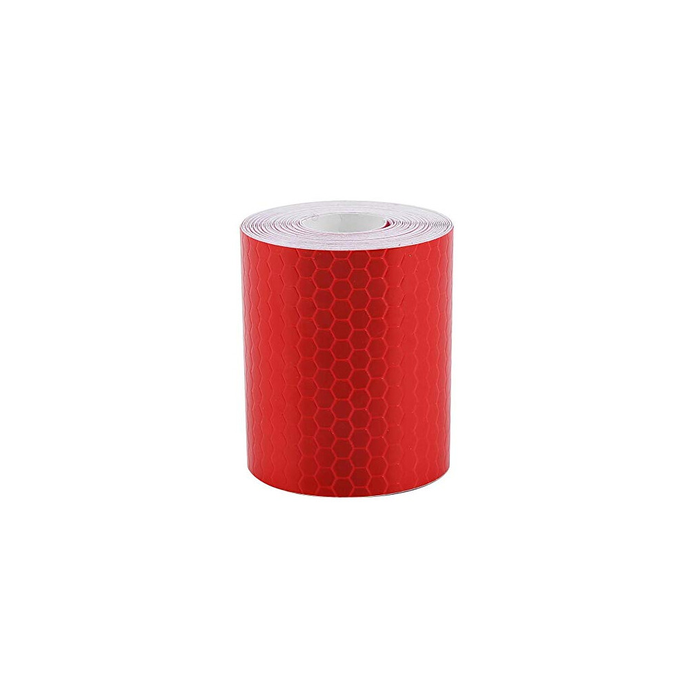 Reflective Tape Sticker, 5Cm X 3M Safety Tape, Universal Safety Reflective Warning Lighting Sticker, For Bicycle Car, Boat, Trailer Red 9365049399531
