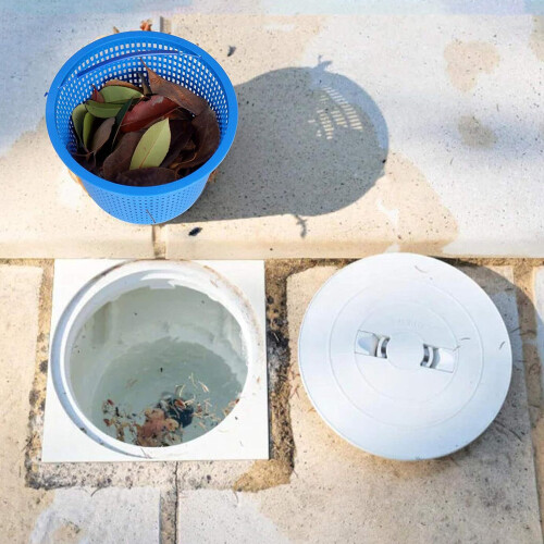 Praktischer Skimmer-Korb, Skimmer-Filterkorb,-Weiß 1