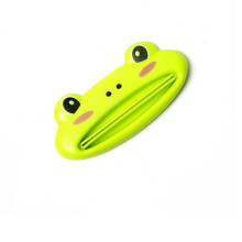 Cartoonshaped plastic toothpaste dispenser, tube squeezer holder for children and adults (Rana)