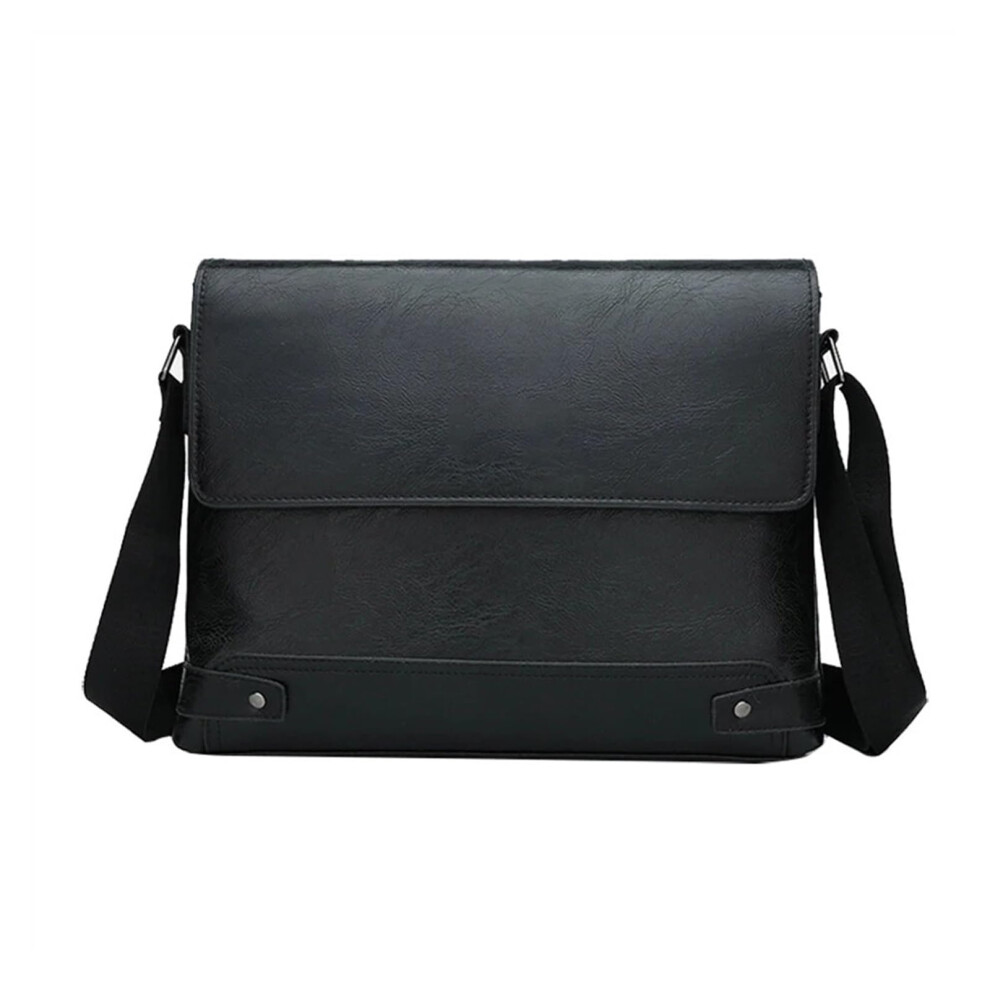 Laptop Bag Briefcase Leather Tote Handbag Commuter(Black) Black 9426802950472