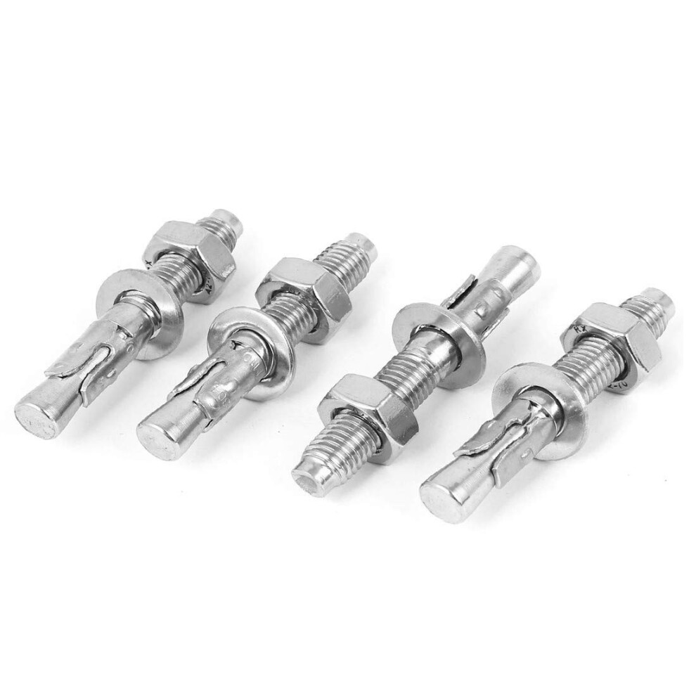 Lon0167 M10 Thread Featured 304 Stainless Steel Reliable Efficacy Car Repair Gecko Expansion Bolt Screw 70Mm Long 4Pcs(Id:7be B6 39 4F7) 9412369453198