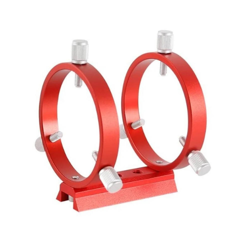 80Mm Guide Ring Set Three Point Astronomical Guide Ring 1Pcs Plate 2Pcs Ring 8Pcs Screws Color Red 9426802950403