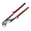 Water Pump Pliers, Adjustable Grips, Red and Black 1
